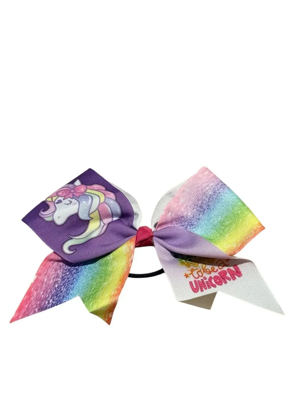 The Ultimate Bow Girls Rainbow Unicorn Hair Tie with Bow Girls